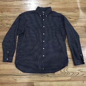 J. Crew Long Sleeve Black Checkered Button Shirt